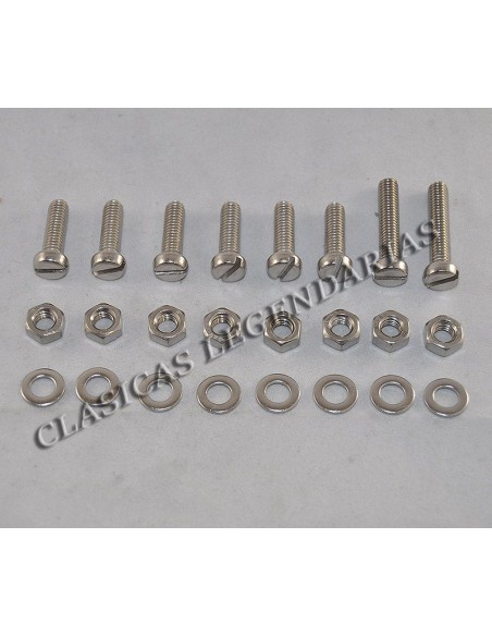 Tornillos guardabarros delantero Impala acero inoxidable ref. 22021101