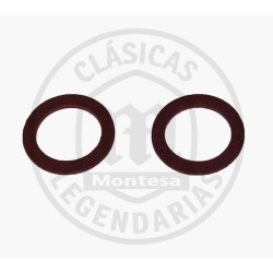 Set of two oil gaskets for the filler caps of Montesa Engines