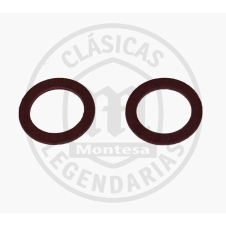 Set of two oil gaskets for the filler caps of Montesa Engines