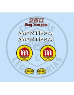 Montesa King Scorpion 34M adhesive anagrams kit ref.342041101