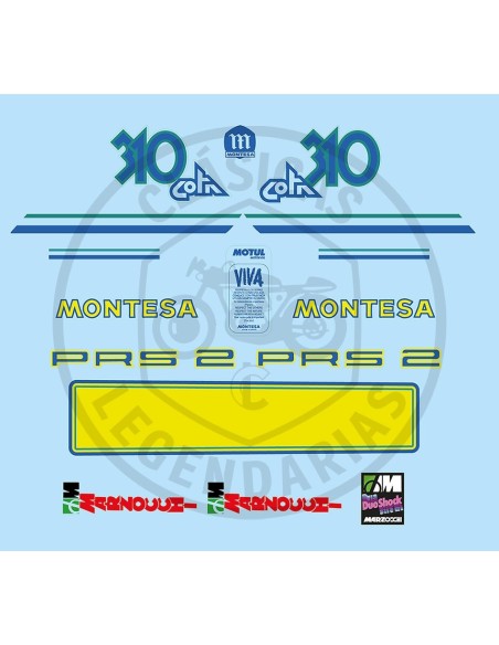 kit Anagrames adhesius Montesa Cota 310 1989-1990 Ref.39204422004