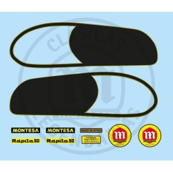 Kit Completo anagramas adhesivos Montesa Rapita 50 Ref.400001