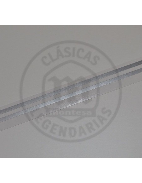Filete de vinilo para Deposito Montesa Impala Sport, en color plata