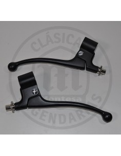 Set of black amal levers Montesa Cota, Enduro, Cappra, Impala two 2
