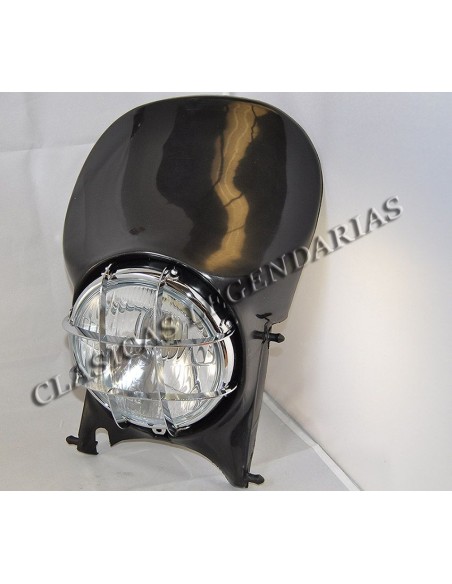Full headlight mask Enduro 250 H6 color Black