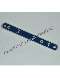 Placa indicadora 4 velocidades Ref 66034