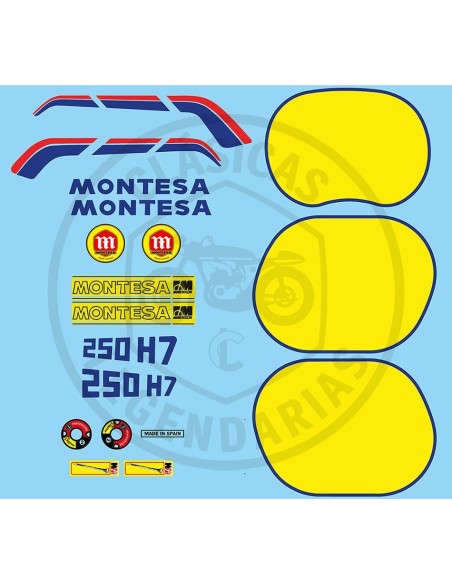 Kit anagrames adhesius Montesa Enduro 250 H7 ref.67204429