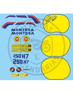Montesa Enduro 250 H7 adhesive anagrams kit with signature ref.672044291