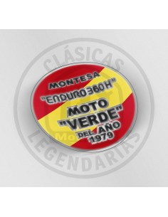 Green motorcycle sticker logo from the year 1979 for the Enduro 360 H