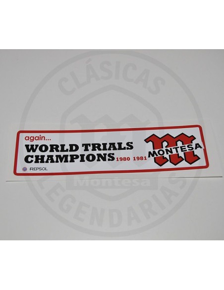 Adhesive anagram Montesa wolrd trial champions ref.AM2503