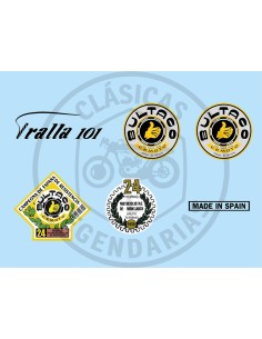 Juego anagramas Bultaco Tralla 101 ref.BU00120002