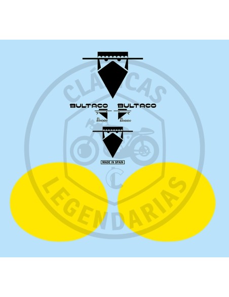 Kit anagramas Bultaco El Bandido ref.BU01720001