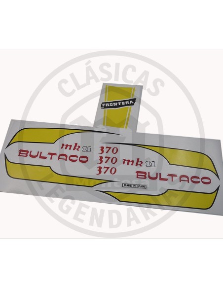 Kit Anagrams stickers Tank Bultaco Frontera MK11