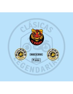 Juego anagramas adhesivos Bultaco El Tigre 200 ref.BU03510001
