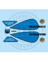 Juego Completo pegatinas adhesivas Bultaco Lobito MK7 Azul