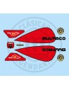 Juego Completo pegatinas adhesivas Bultaco Lobito MK7 Roja