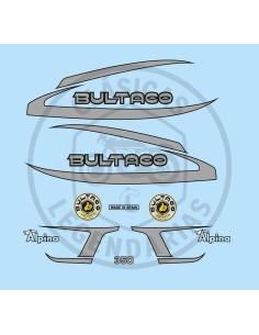 Complete Kit with adhesive anagrams Bultaco Alpina 350 mod.188 REF.BU18810001