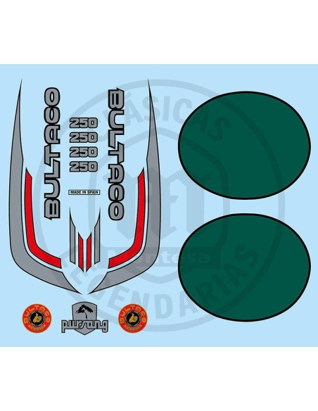 Complete set of Pursang MK10 250 stickers