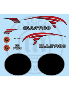 Complete set of Bultaco Pursang MK10 125cc stickers.