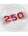 Adhesive logo Bultaco Alpina 250cc red-white ref.Bu212010102