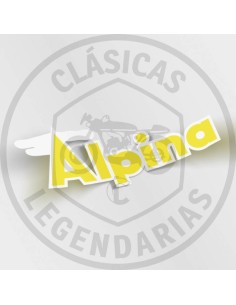 Bultaco Alpina anagram yellow-white ref.BU213010101