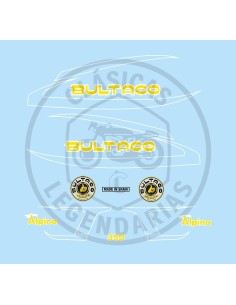 Complete Kit with adhesive anagrams Bultaco Alpina 350 mod.213 REF.BU21310001