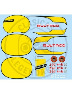 Complete set of stickers Bultaco Frontera MK11 250cc