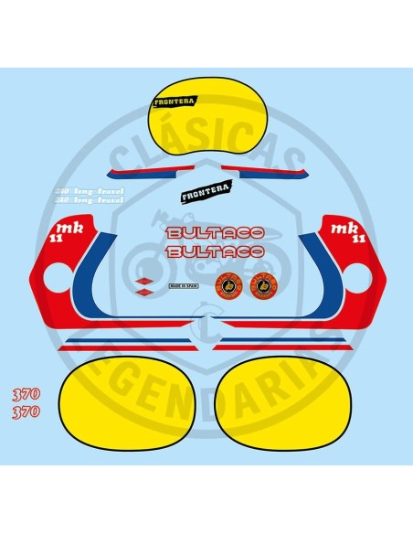 Juego anagramas adhesivos Frontera MK11 370 blanca Ref.BU21520003