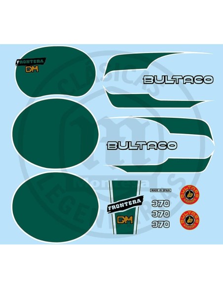 Juego adhesivos Bultaco Frontera Gold Medal 370 Ref.49320001
