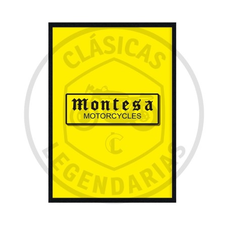 Decorative frame 60x90 Montesa Motorcycles yellow ref.CU01003