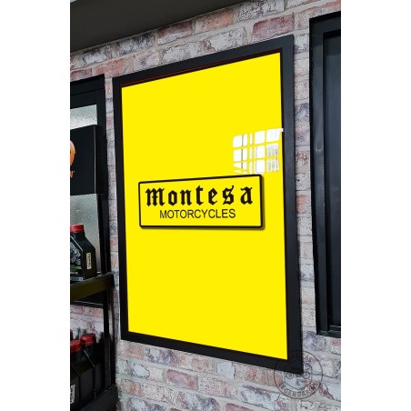 Decorative frame 60x90 Montesa Motorcycles yellow ref.CU01003
