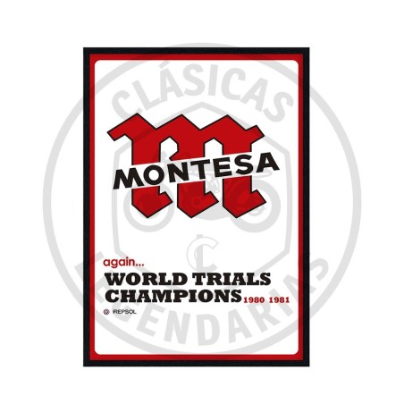 Decorative frame 60x90 Montesa World Champion ref.CU01012