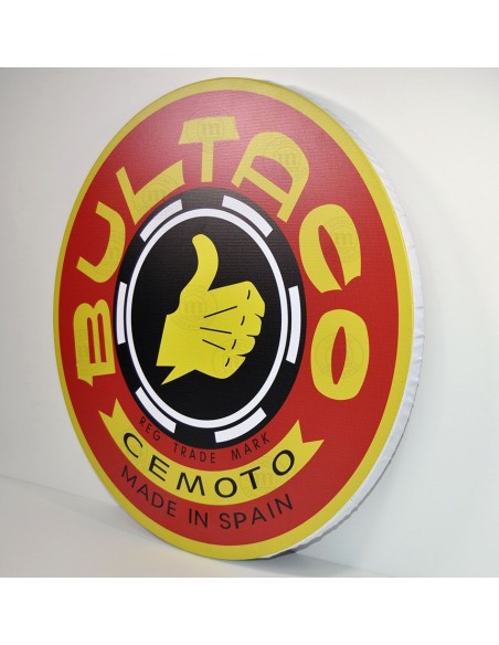 decorative round box for wall logo BULTACO