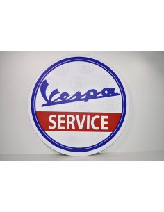 decorative round box for wall logo SERVICIO VESPA