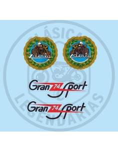 Kit anagramas adhesivos Derbi Gran Sport ref.DE00120101