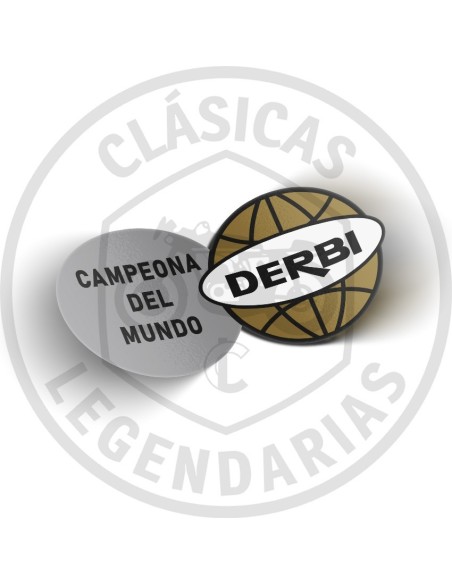 Anagrama adhesivo Derbi campeona del mundo oro ref.DE00120502
