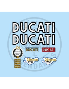 Adhesive anagrams Ducati 24 Hours second series ref.DU10025