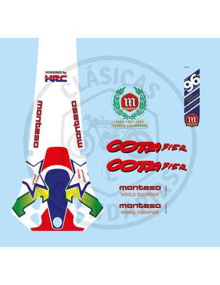 Set of stickers Montesa Cota 315R 1996 Marc Colomer ref.K87130NN37001