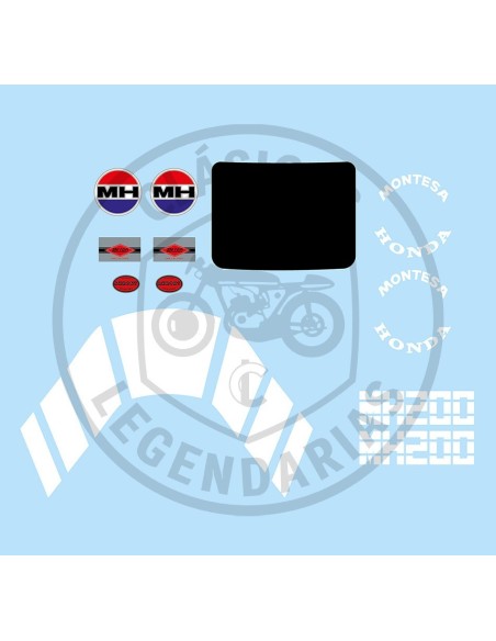 adhesive anagrams kit Montesa Cota MH200 Ref.MH200001
