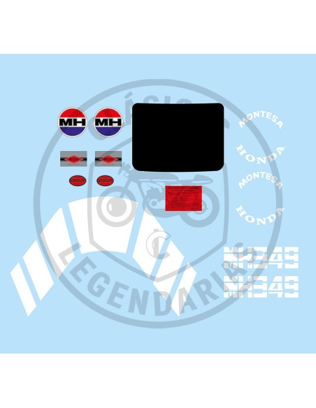adhesive anagrams kit Montesa Cota MH349 1982 Ref.MH349001