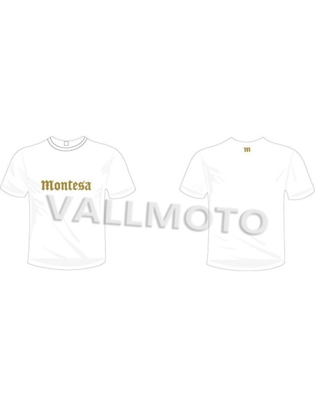 camiseta montesa gotico manga corta