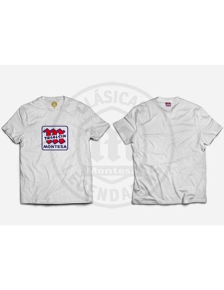 Montesa Trialsin White T-shirt, short sleeve 100% cotton