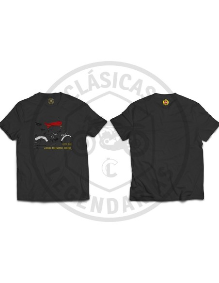 Vintage motorcycle frames Montesa Cota 348 t-shirt ref.R01191
