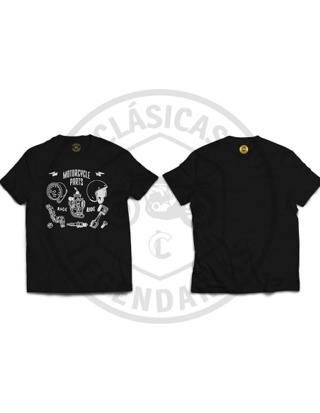 Camiseta Motorcycle parts vintage ref.R01505
