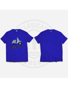 Camiseta Moto Vespa a color 2