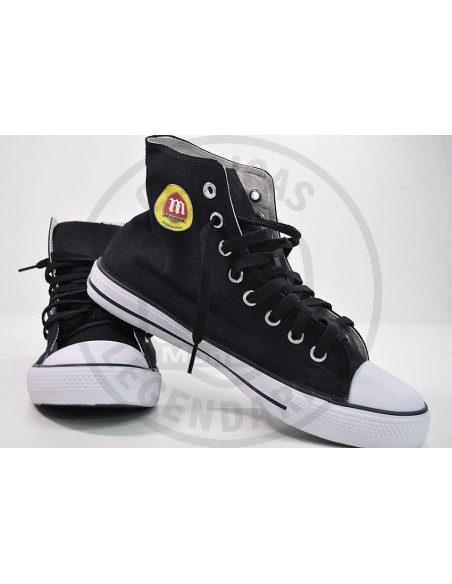 Zapatillas de tela unisex caña alta
