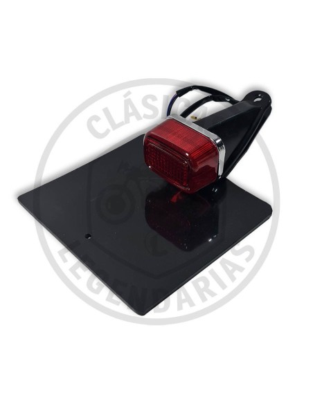 Universal square rear light with license plate ref.SF20141