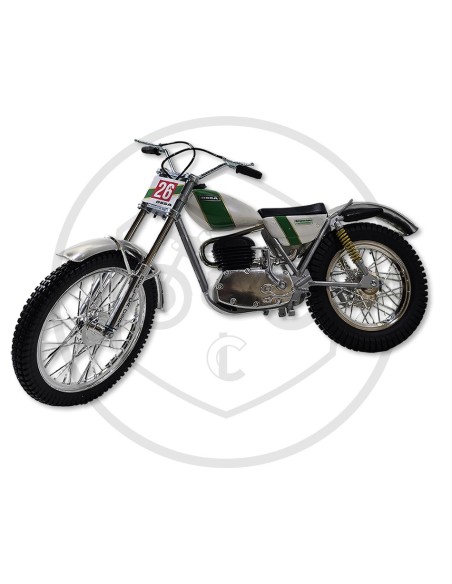 Replica model of the Ossa Mick Andrews motorcycle, 1:6 scale, ref. 11118