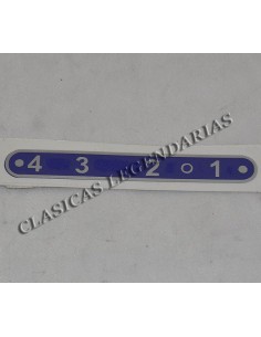 Anagrama Placa Indicadora brio 110 - 150, 4 velocidades.ref.066034