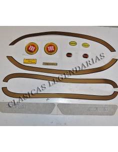 adhesive anagrams kit for Montesa Cota 247 trail of the year 1974